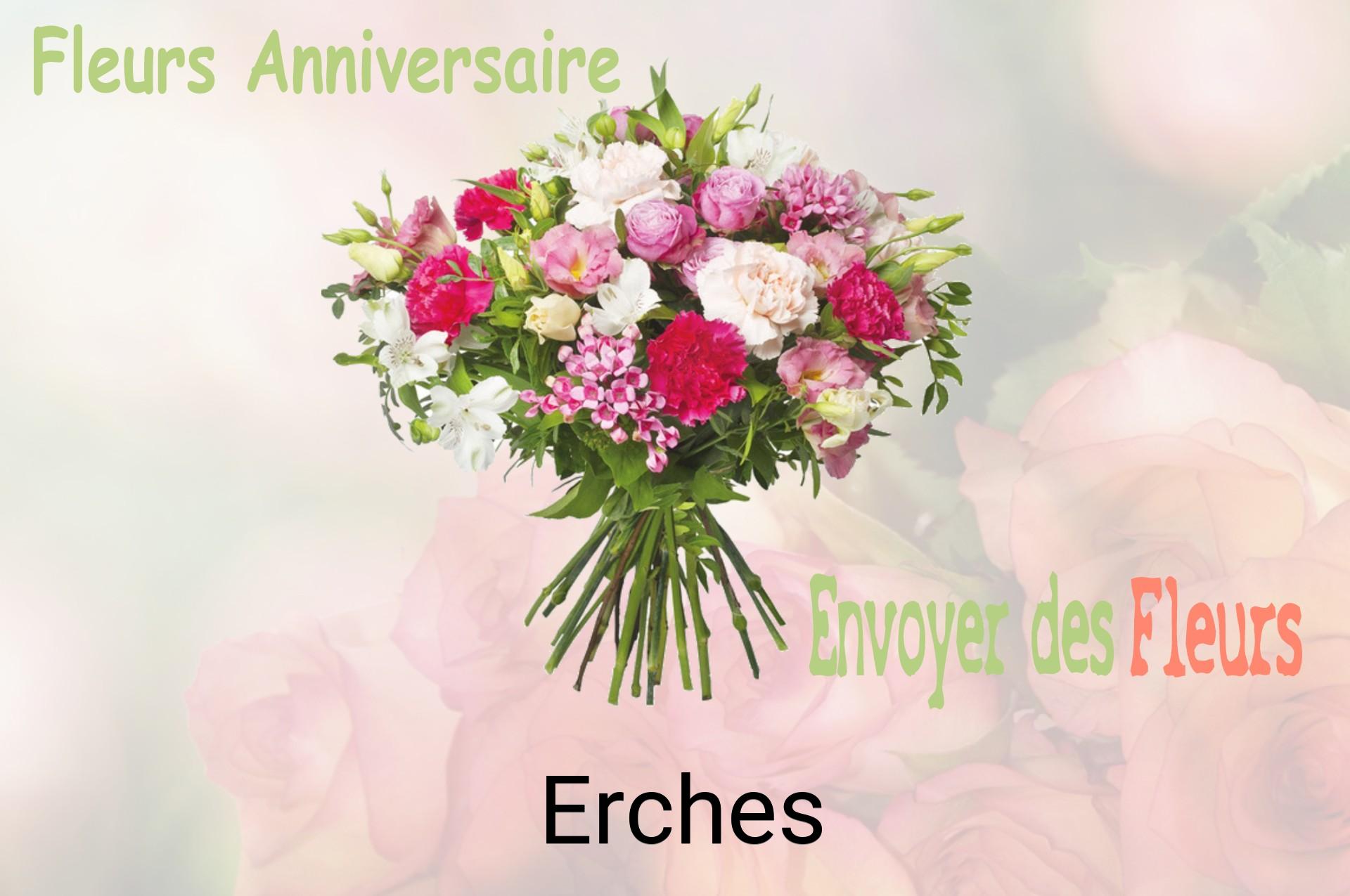 Bouquet de fleurs d’anniversaire livré à Erches