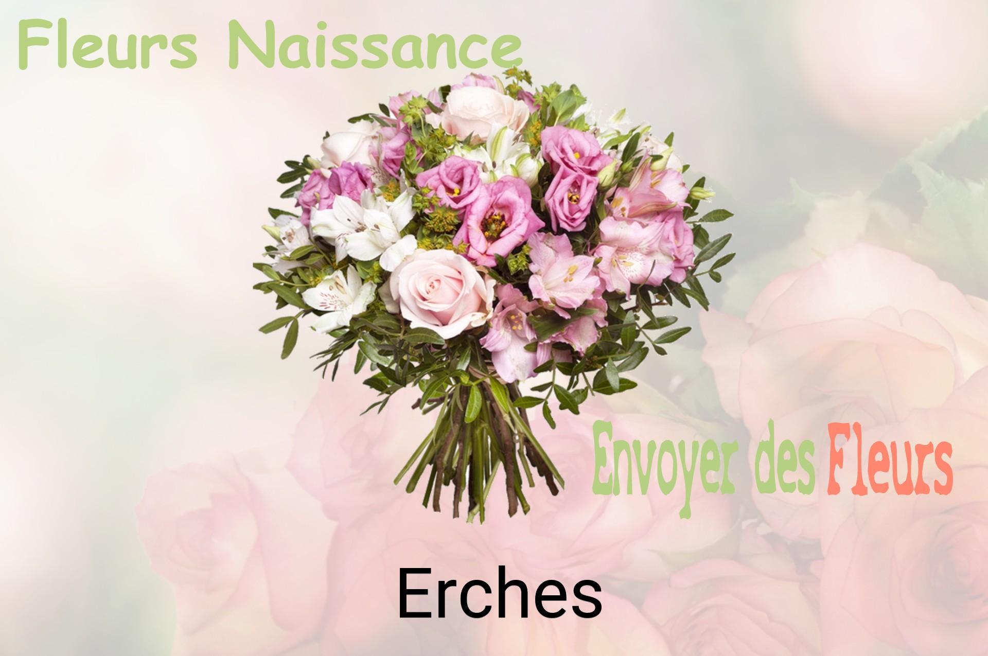 Bouquet de fleurs de naissance livré à Erches